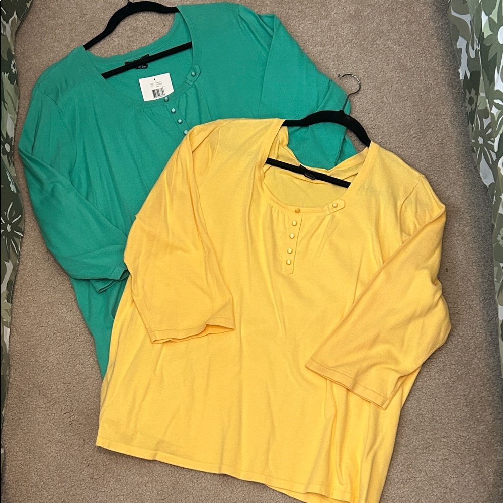 Designers Originals Bee Yellow Button-Front Top